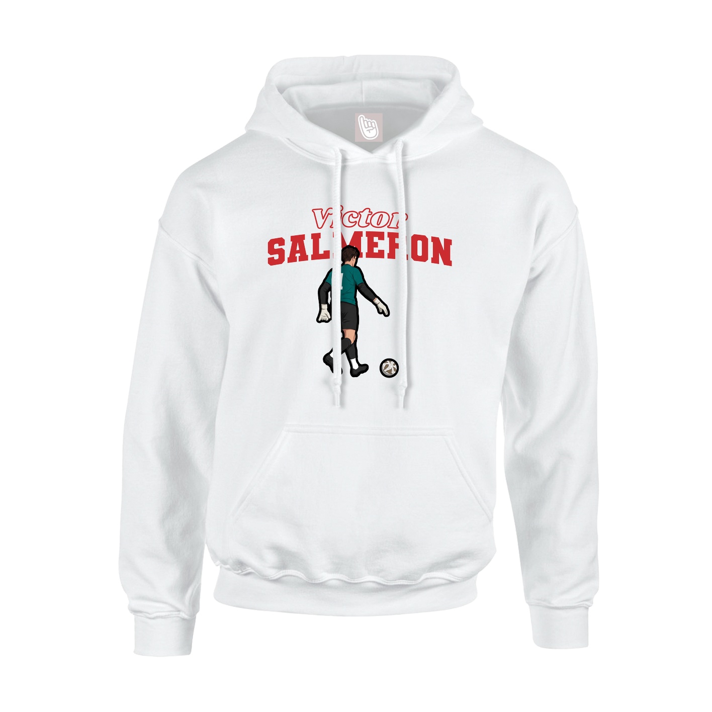 Hoodie — Name Arch in White