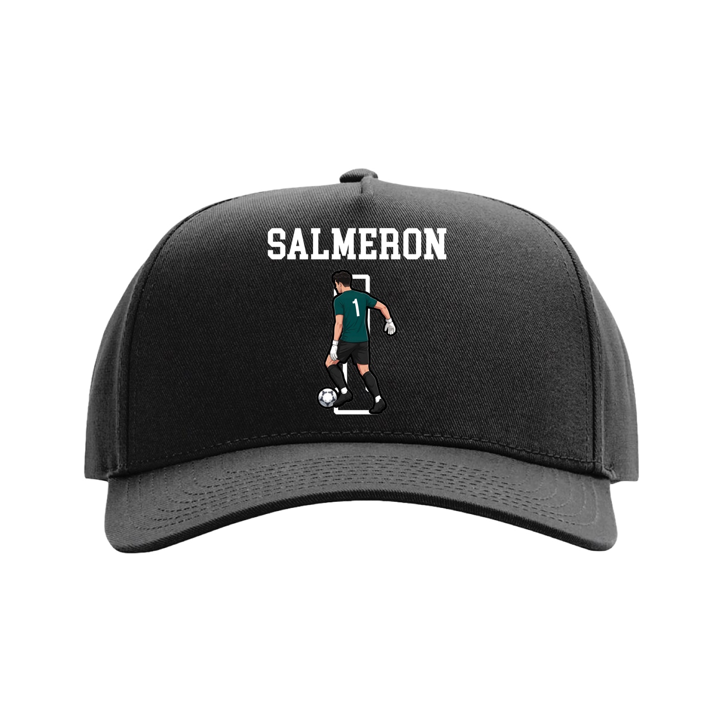 Full Fabric Five-Panel Champ Cap — Shirsey in Black