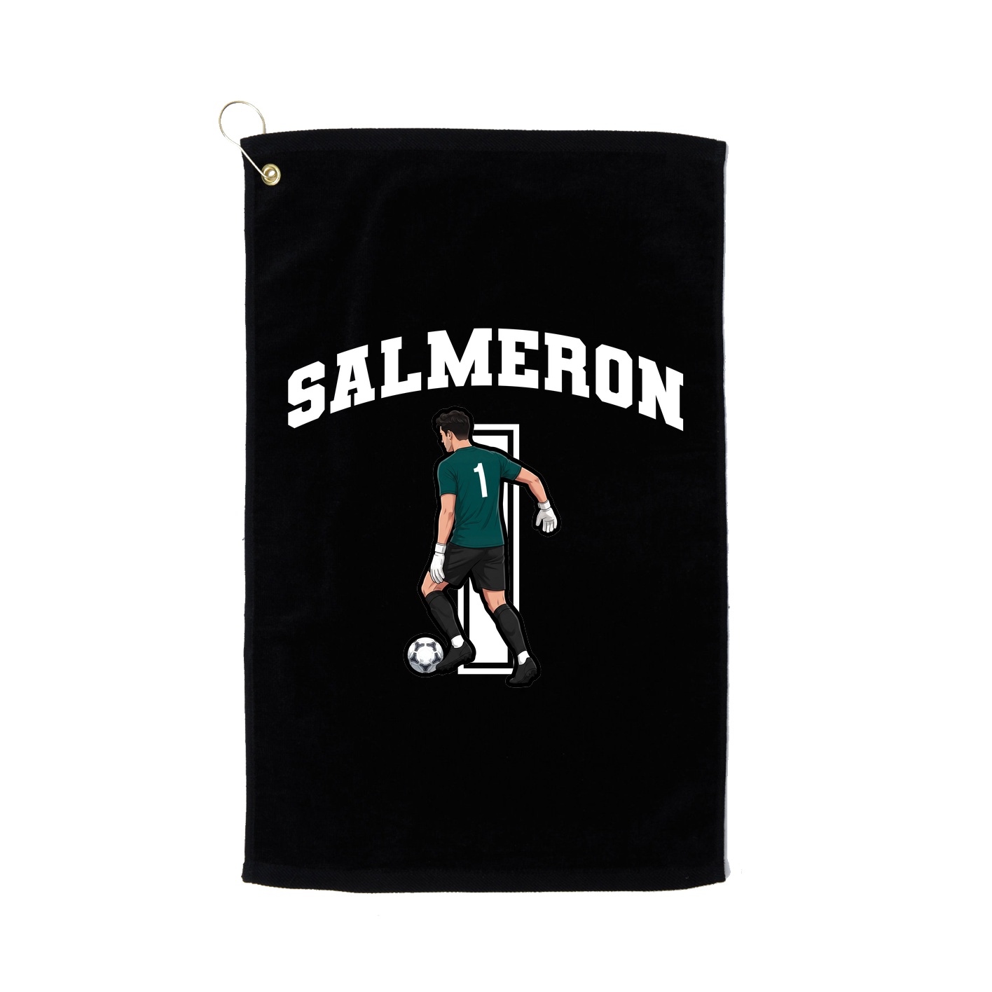 Golf Towel — Number in Black