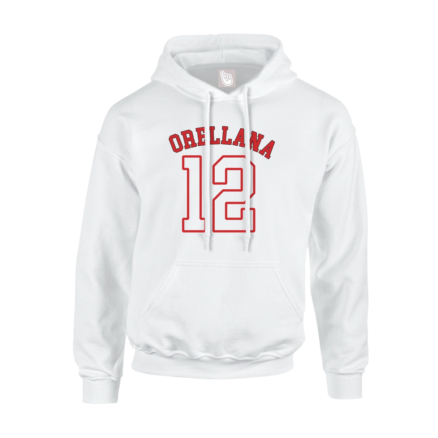 Youth Hoodie — Shirsey Arch in White
