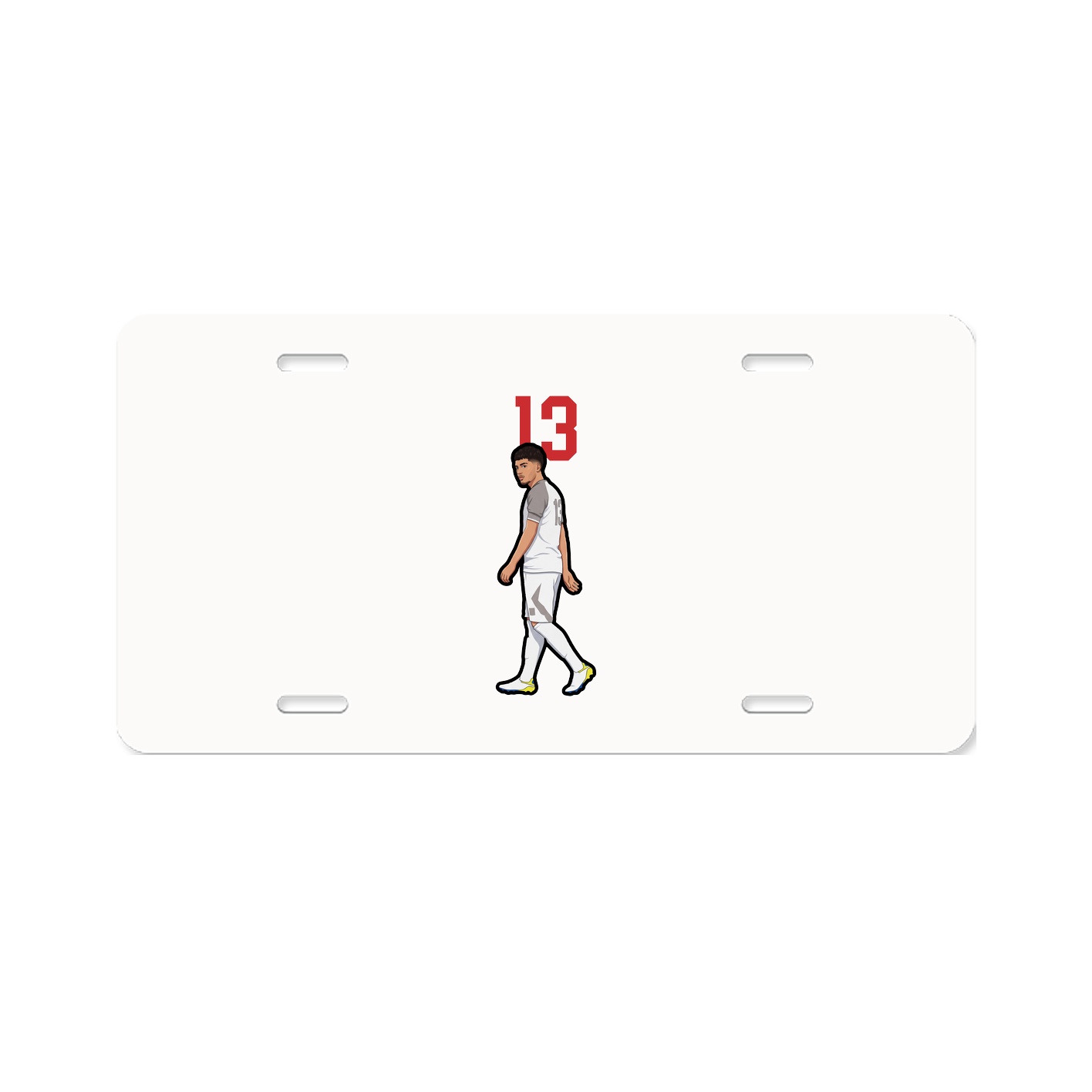 License Plate — Number Top in Classic