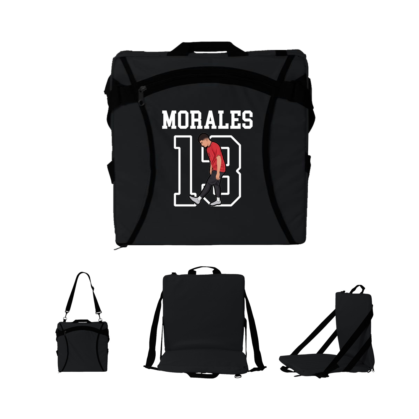 Folding Stadium Seat — Shirsey in Black