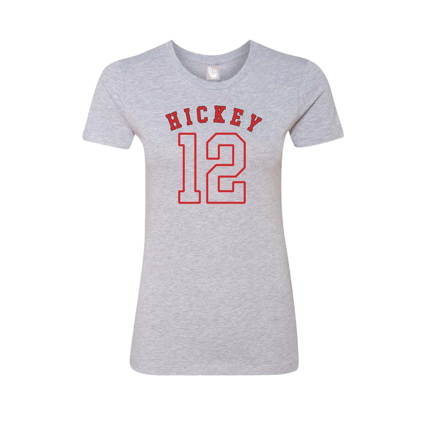 Fitted Women's Tee — Shirsey Arch in Grey