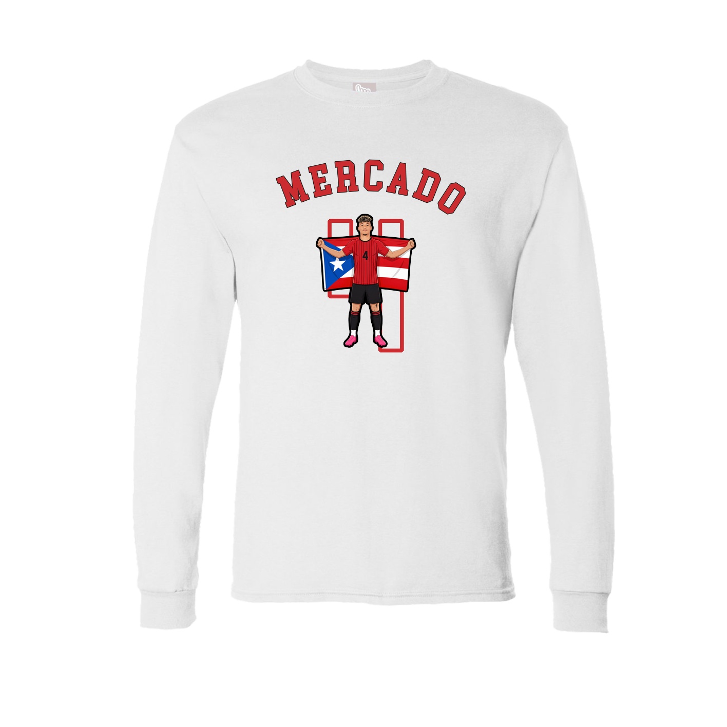 Long Sleeve Tee — Shirsey Arch in White