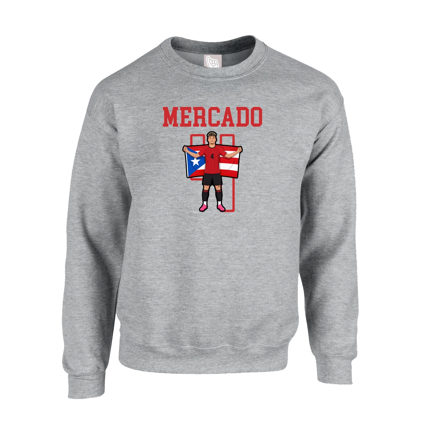 Fleece Crew — Shirsey in Grey