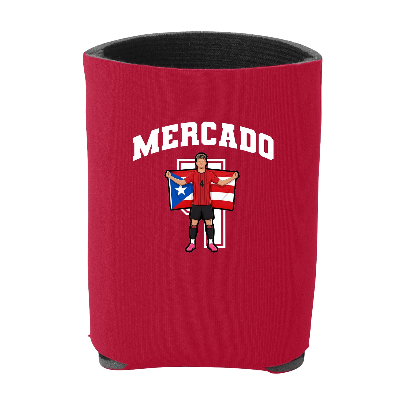 Can Holder — Number in Red