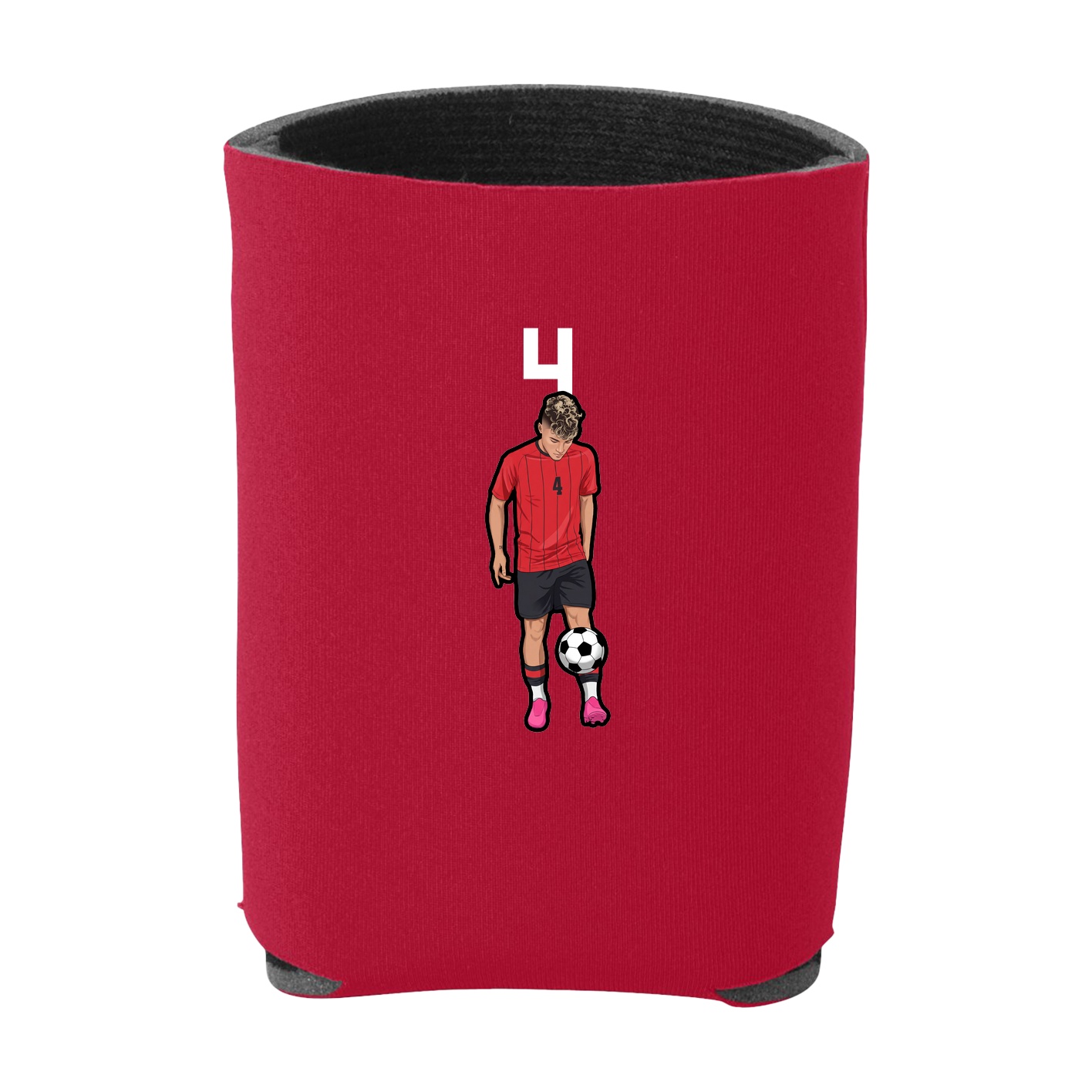 Can Holder — Number Top in Red