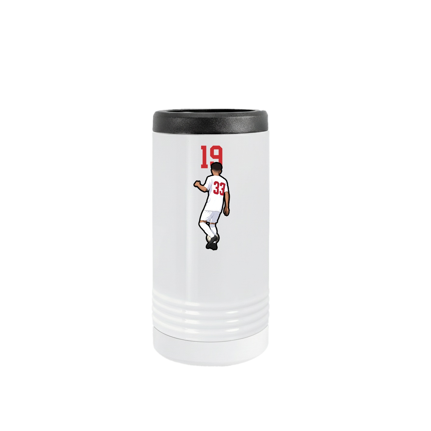 Slim Beverage Holder — Number Top in White