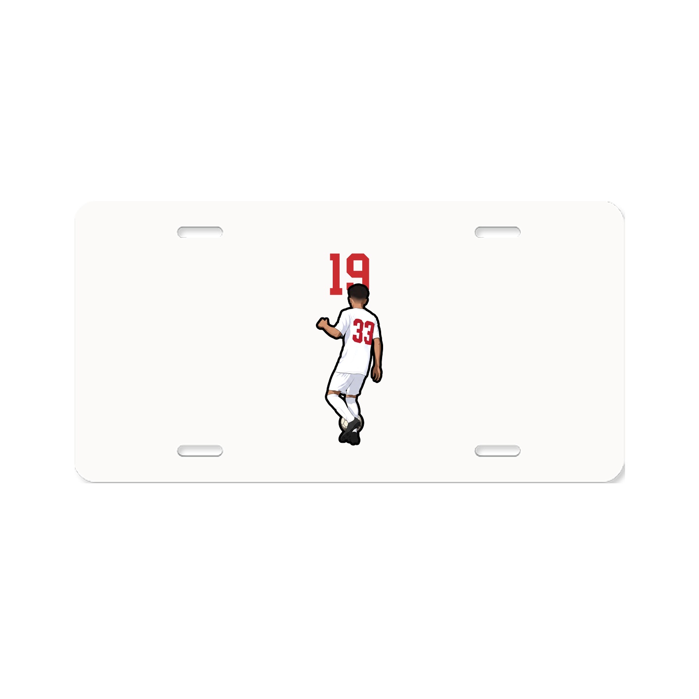 License Plate — Number Top in Classic