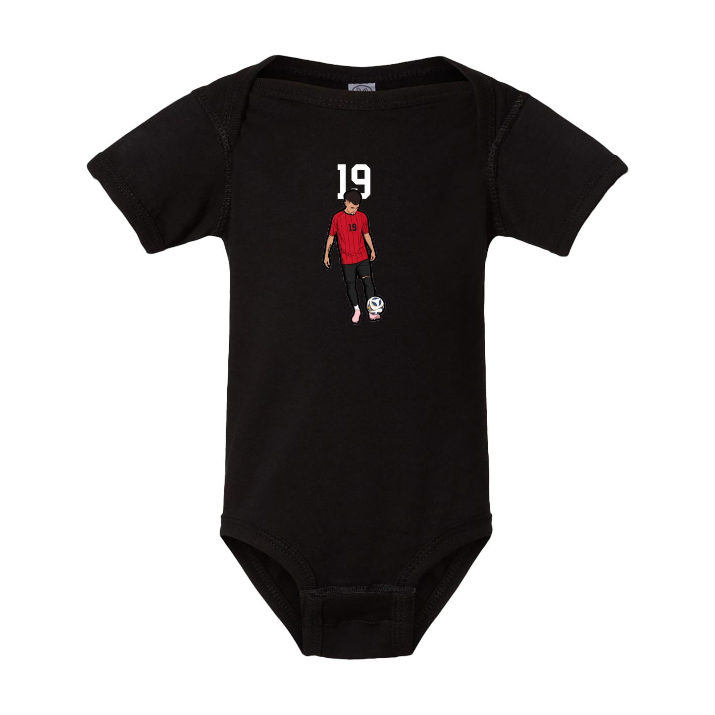 Baby Onesie — Number Top in Black