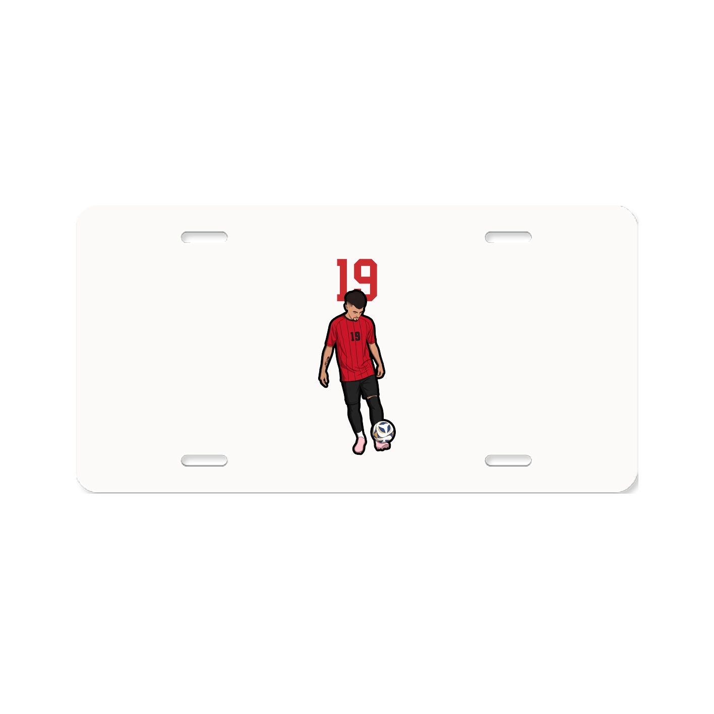 License Plate — Number Top in Classic