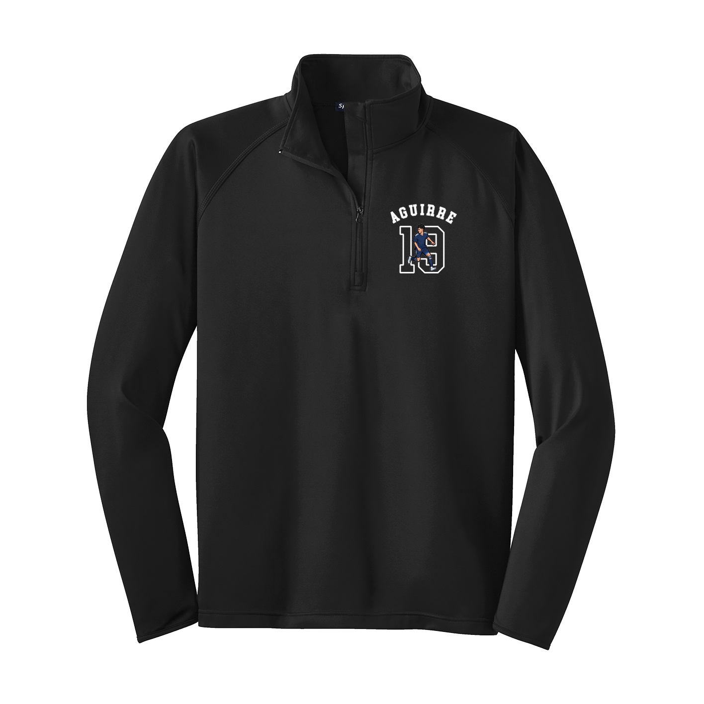Q-Zip Pullover — Shirsey Arch in Black