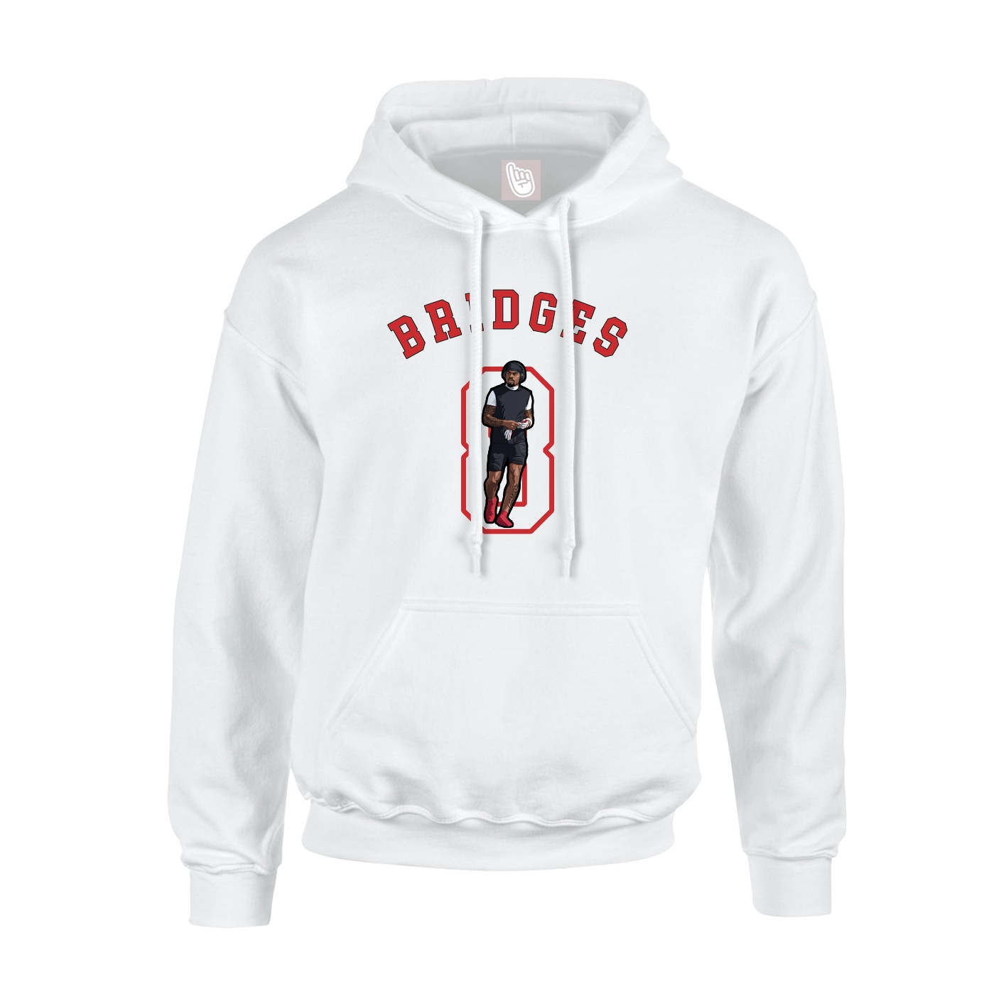 Youth Hoodie — Shirsey Arch in White