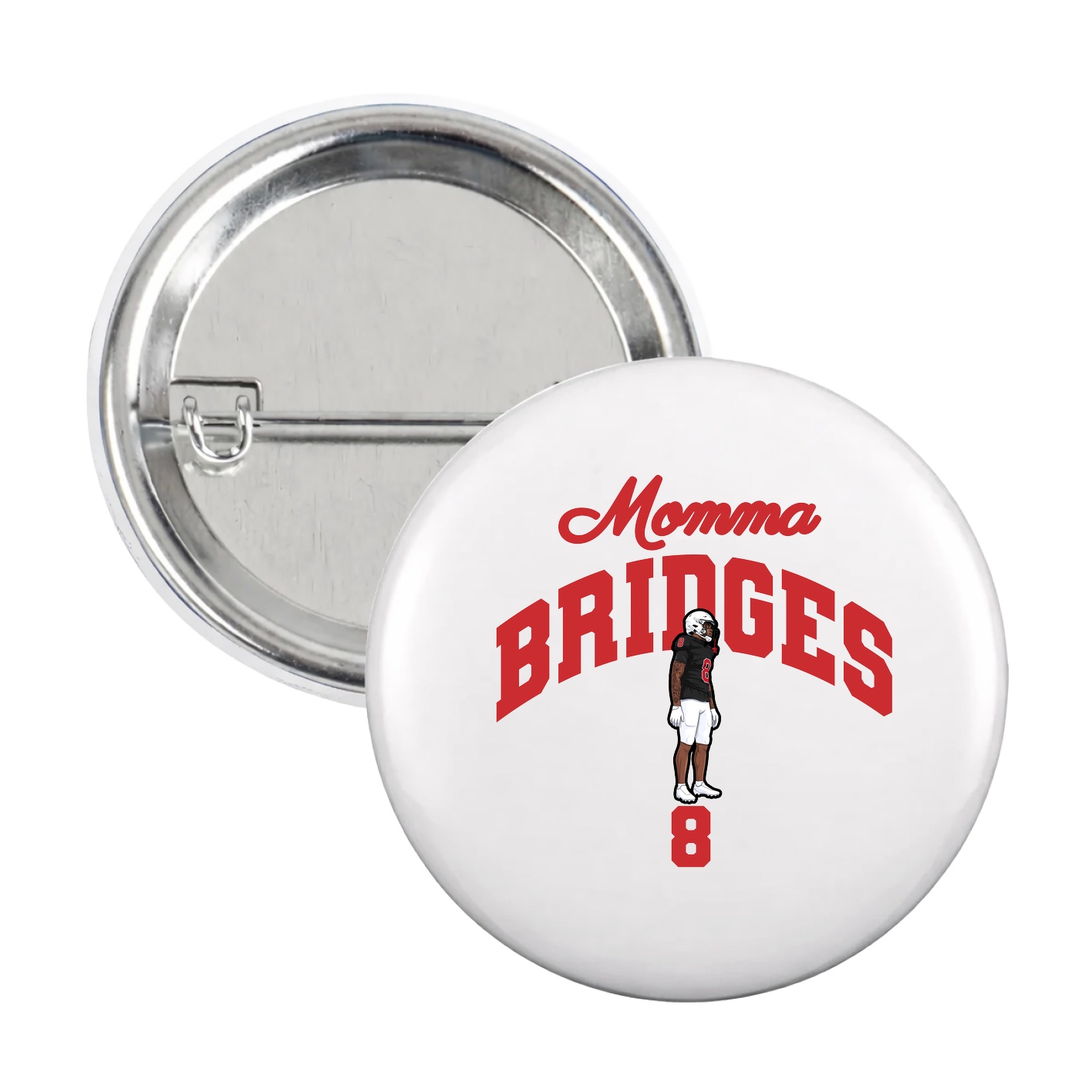 Game Day Button — Mothers Day Arch in White