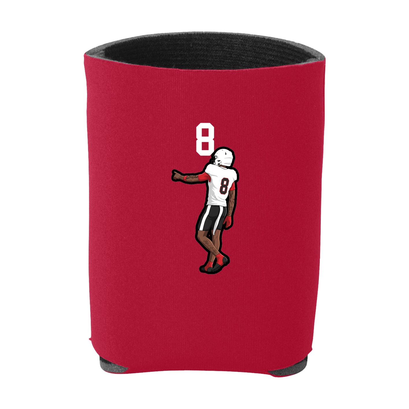 Can Holder — Number Top in Red