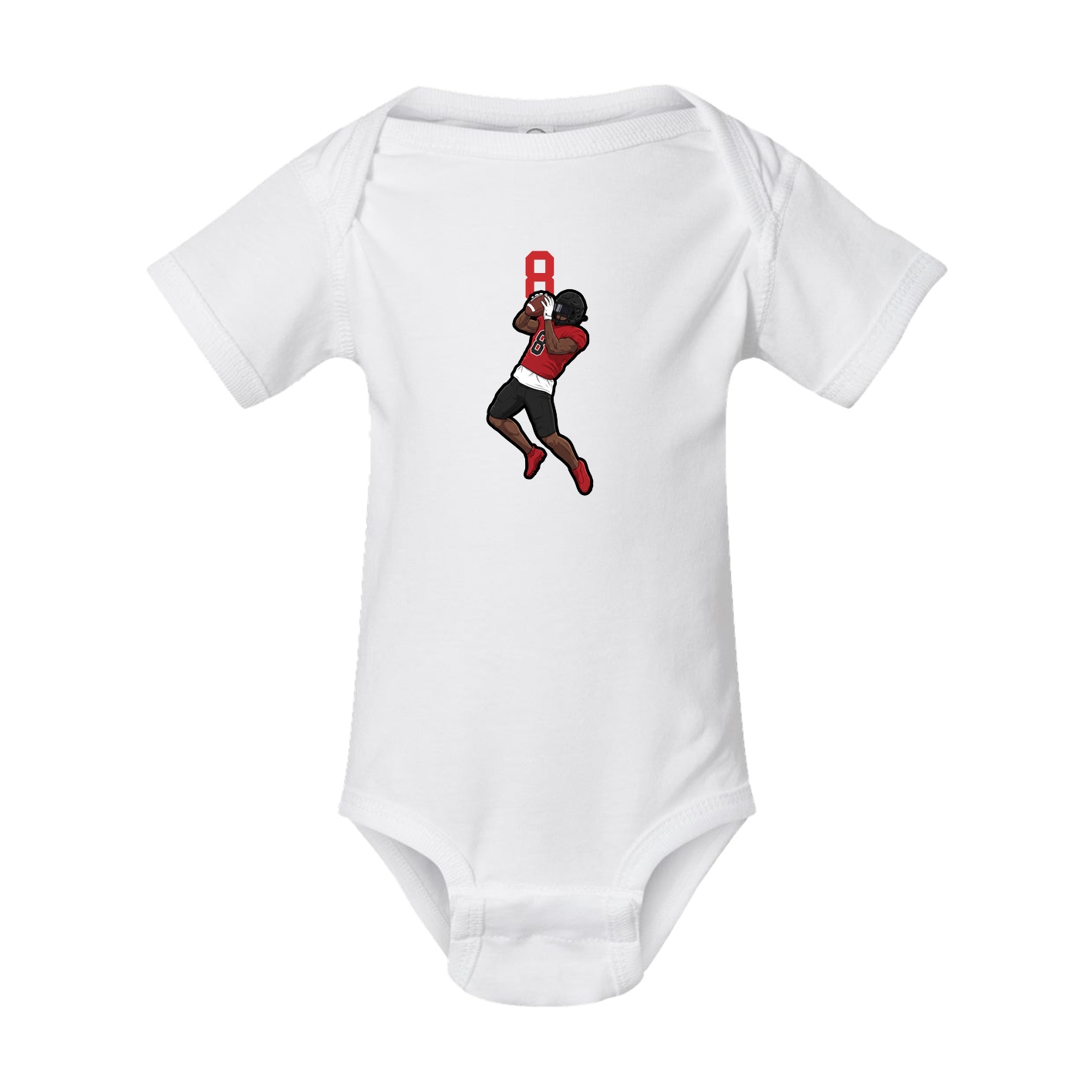 Baby Onesie — Number Top in White