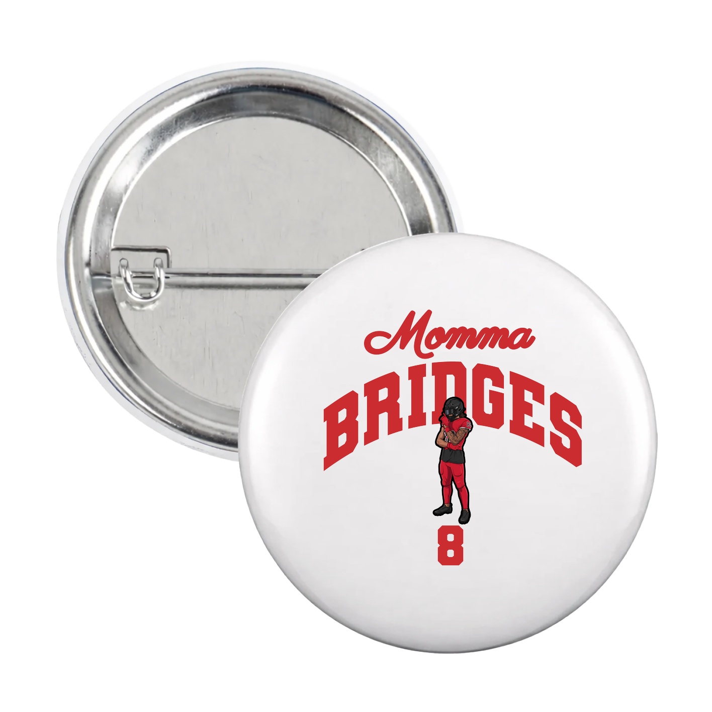 Game Day Button — Mothers Day Arch in White