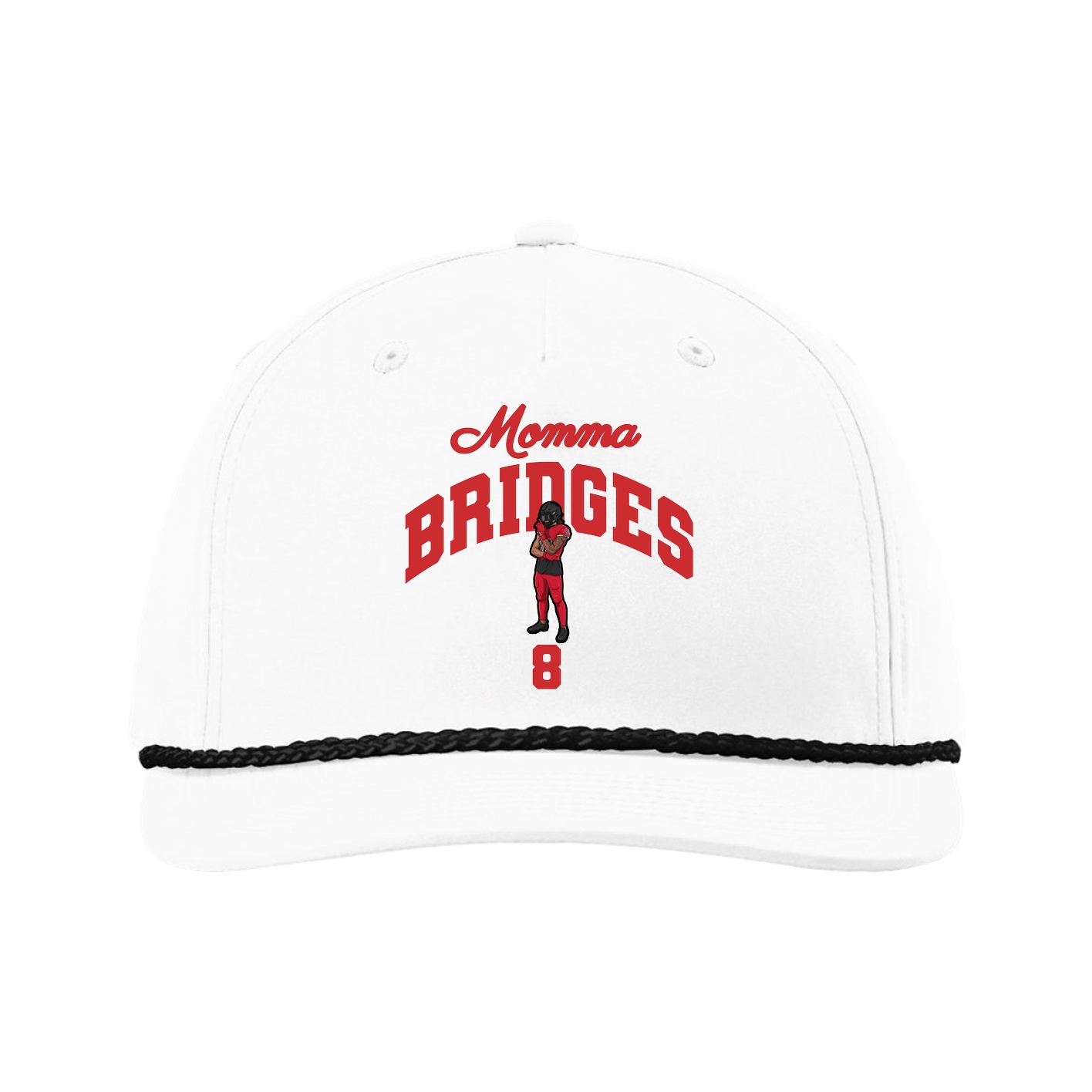 Five-Panel Classic Rope Cap — Mothers Day Arch in White