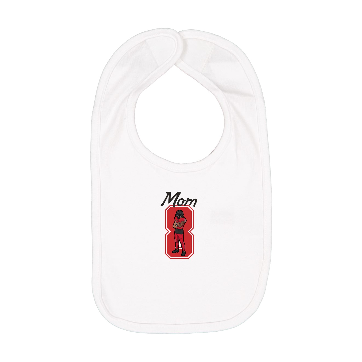 Infant Bib — Mothers Day Shirsey in White