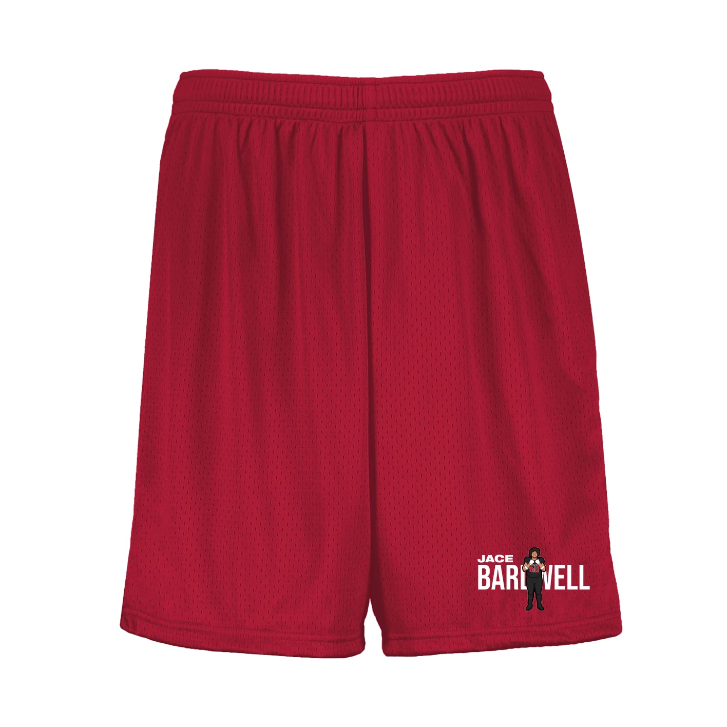 Shorts — Player Name in Red