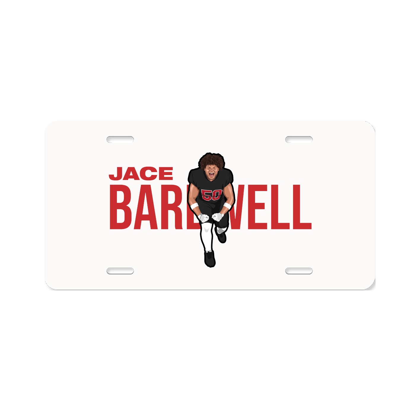 License Plate — Player Name in Classic