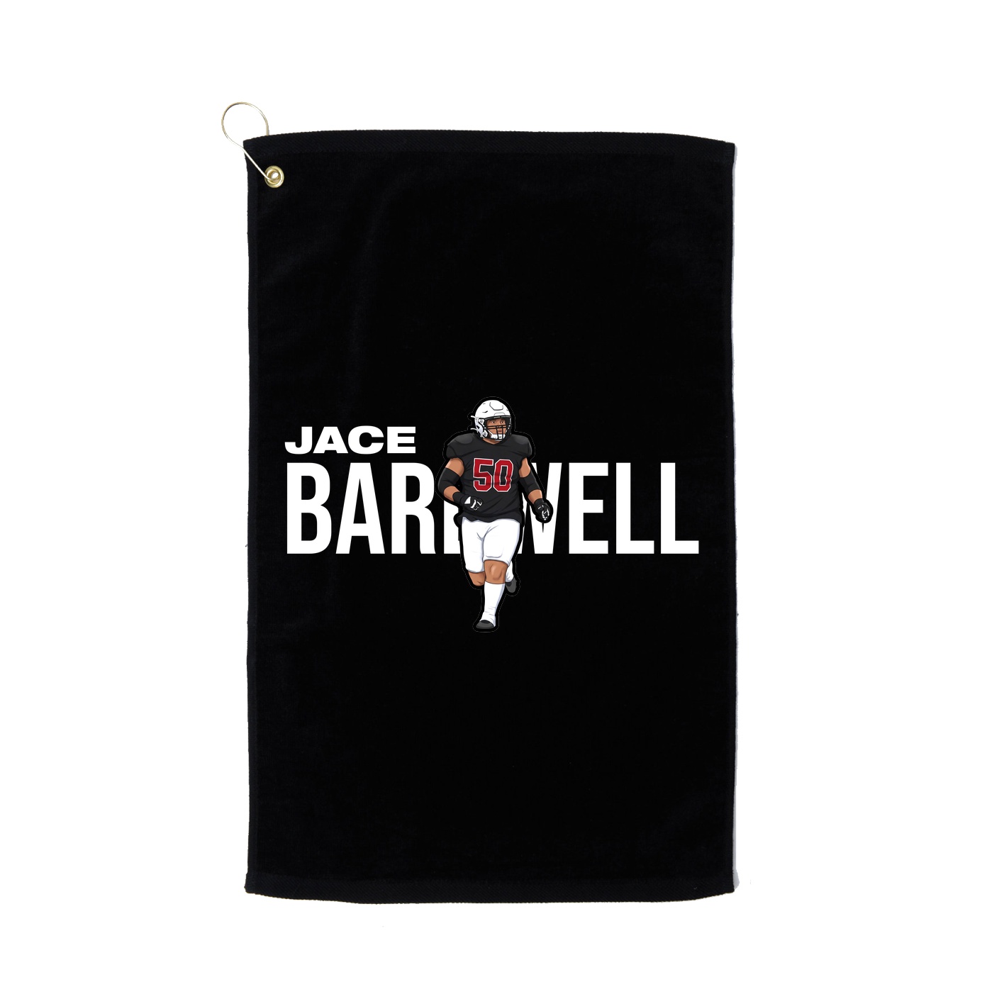 Golf Towel — Player Name in Black