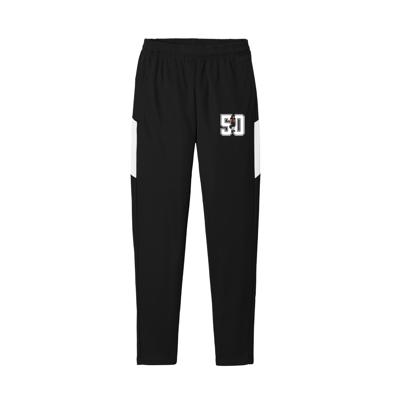 Team Travel Pant — Number in Black/White