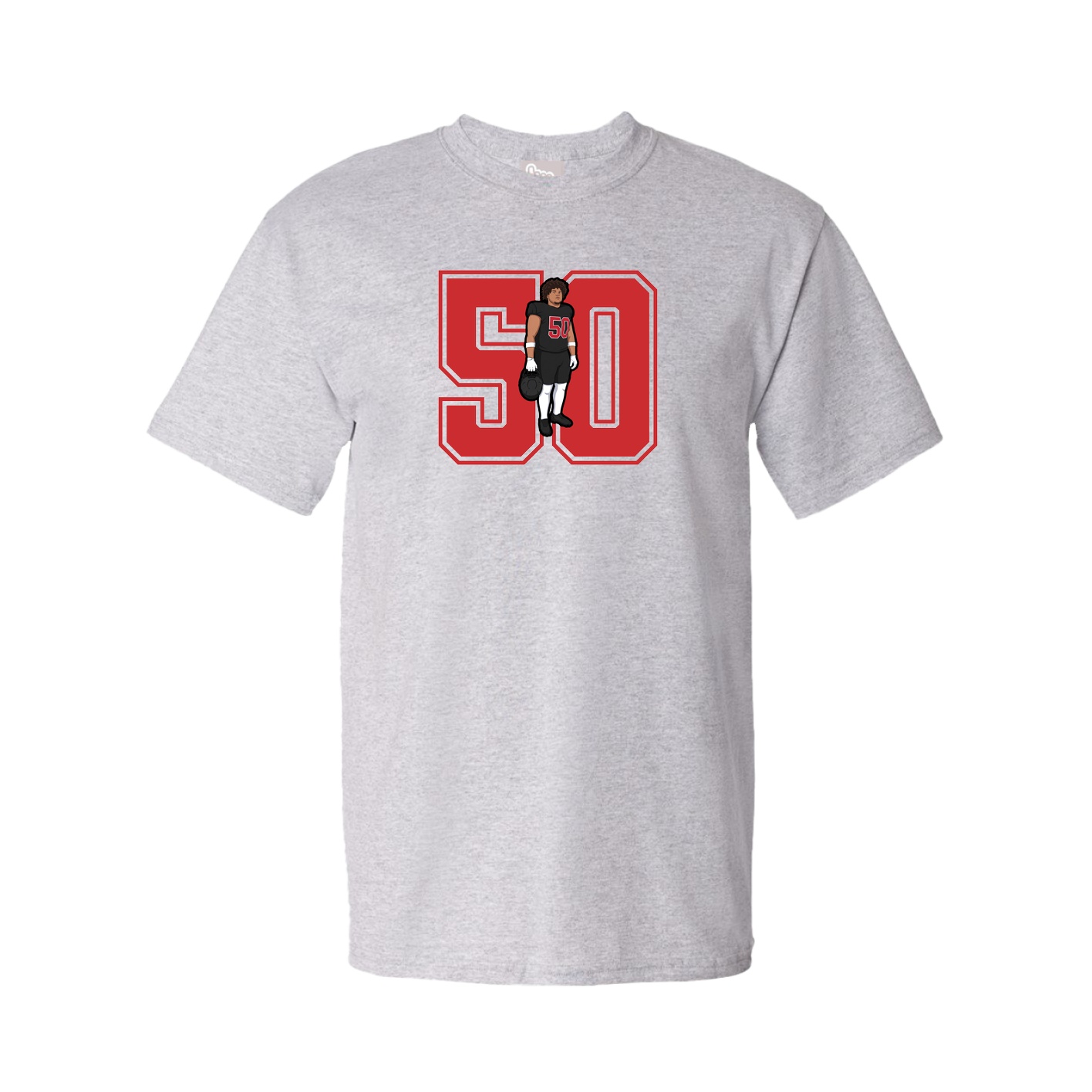 Youth Tee — Number in Grey