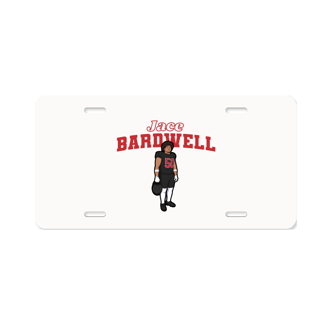 License Plate — Name Arch in Classic