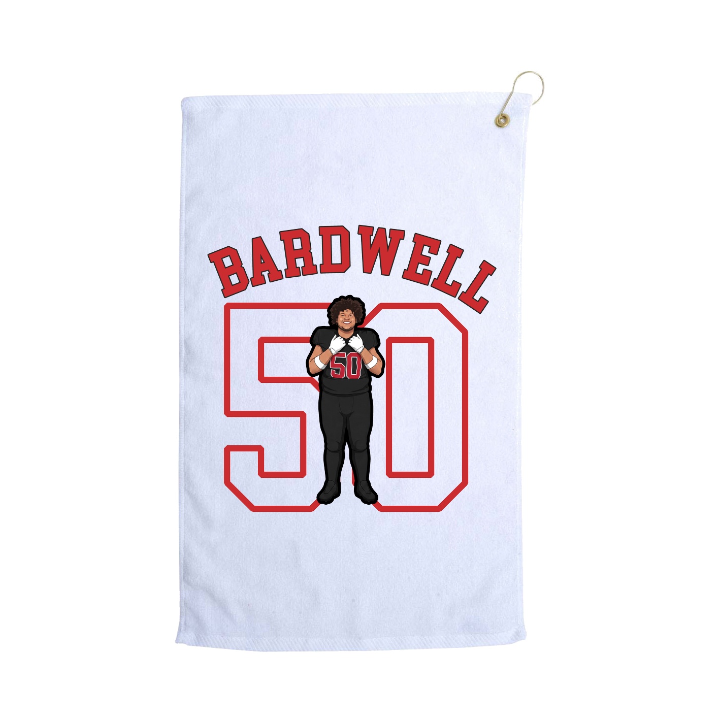 Golf Towel — Shirsey Arch in White