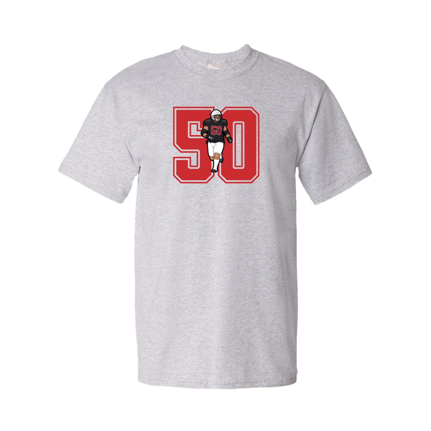 Youth Tee — Number in Grey
