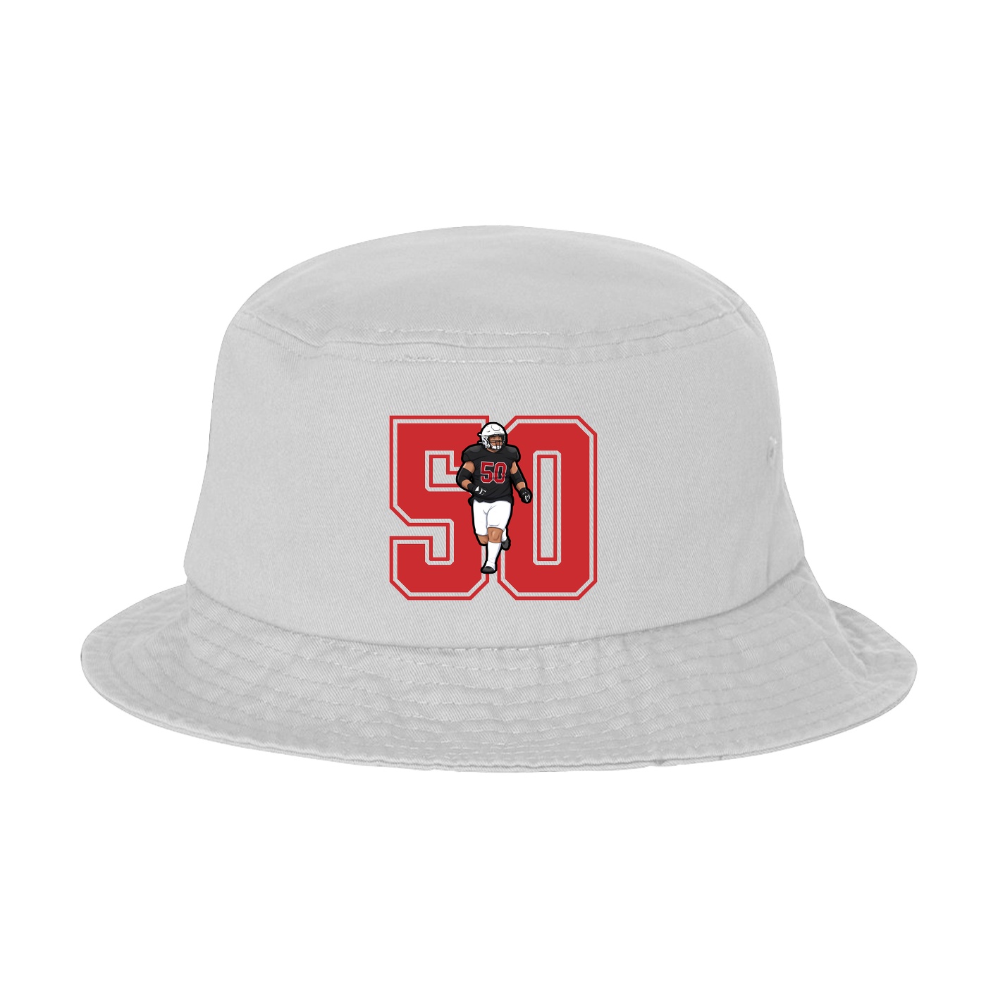 Bucket Cap — Number in White