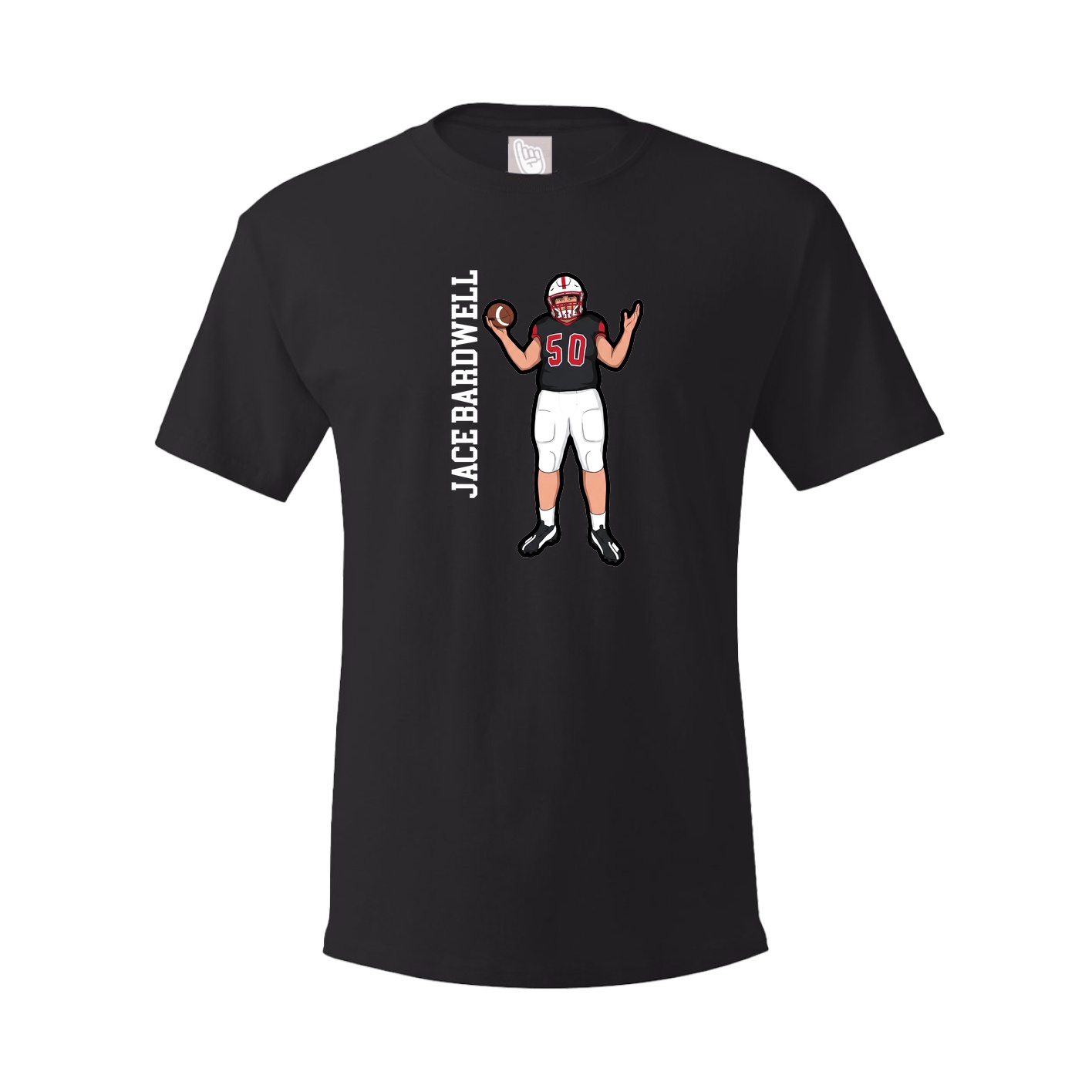Tee — Name Vertical in Black