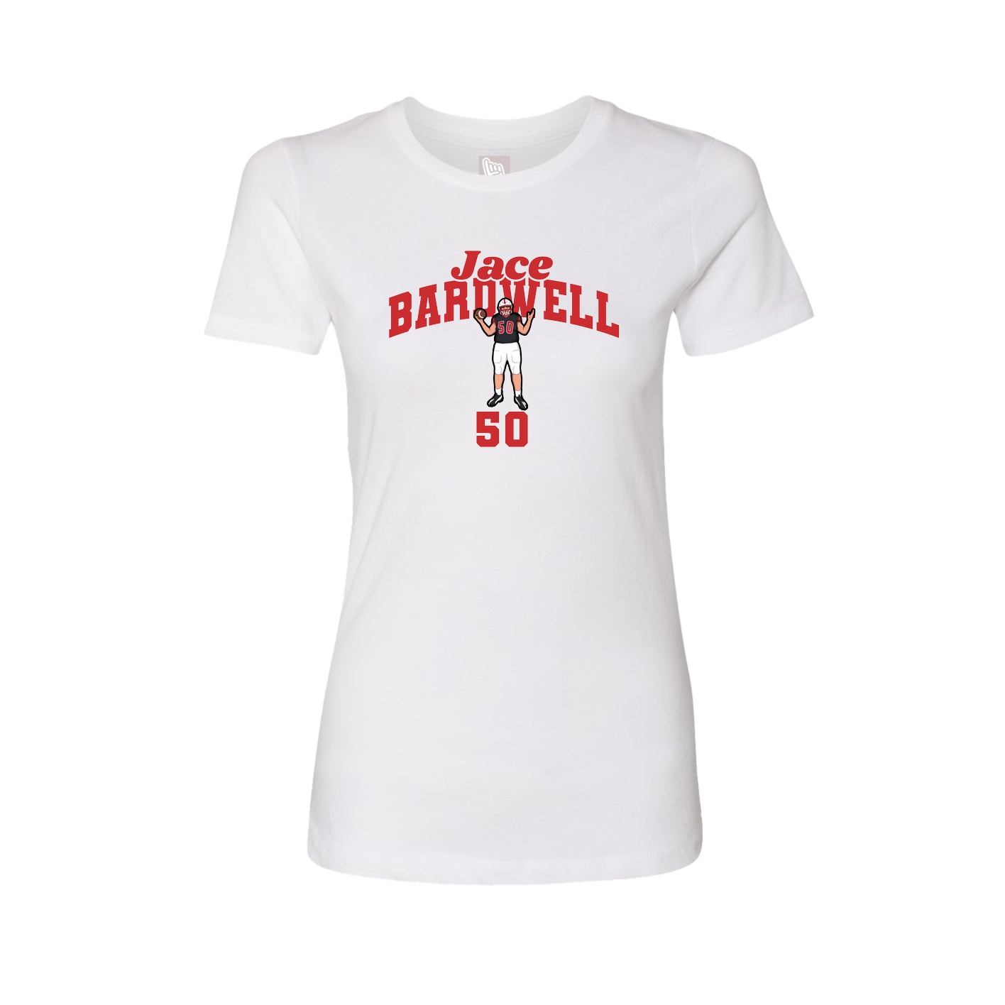 Womens Tee — Signature Arch in White