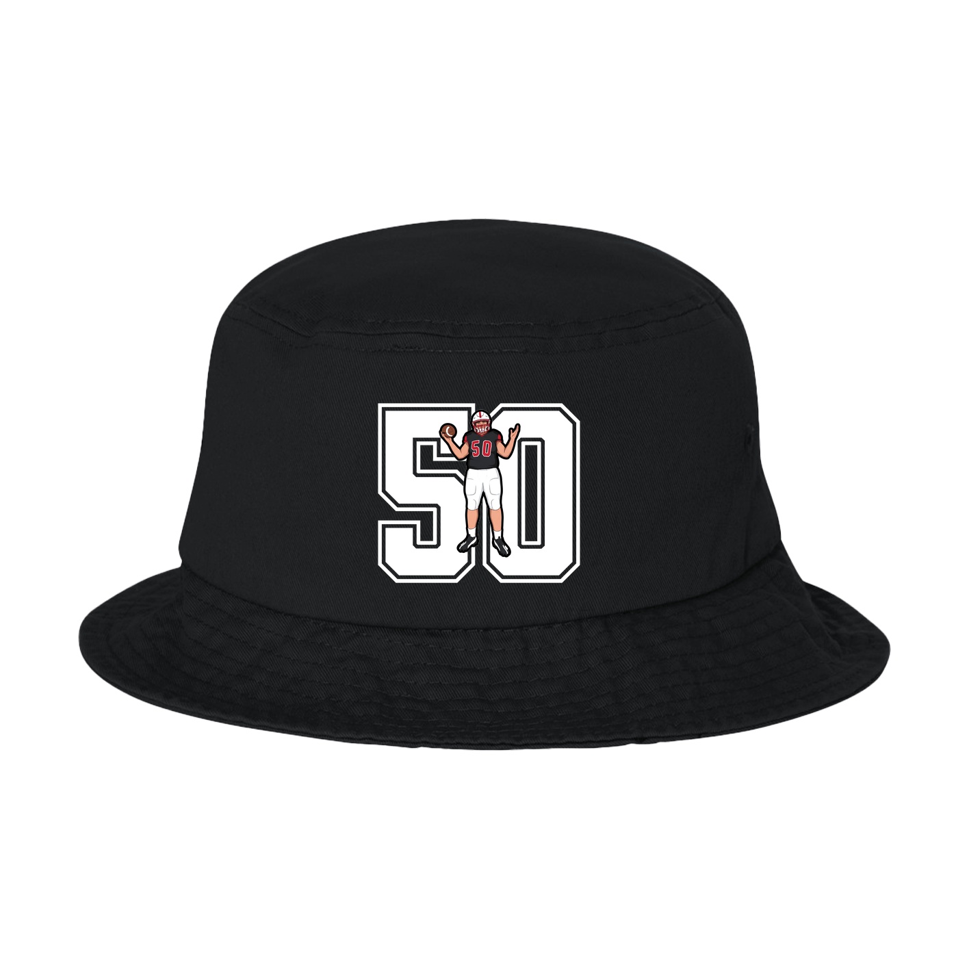 Bucket Cap — Number in Black