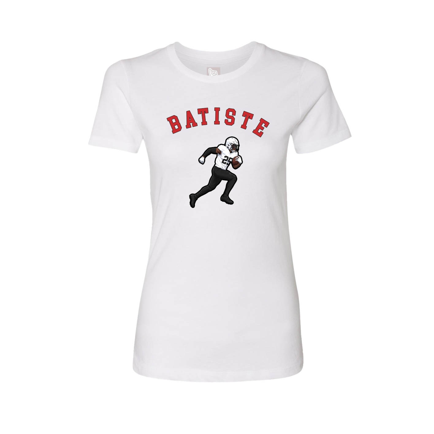 Fitted Women's Tee — Shirsey Arch in White