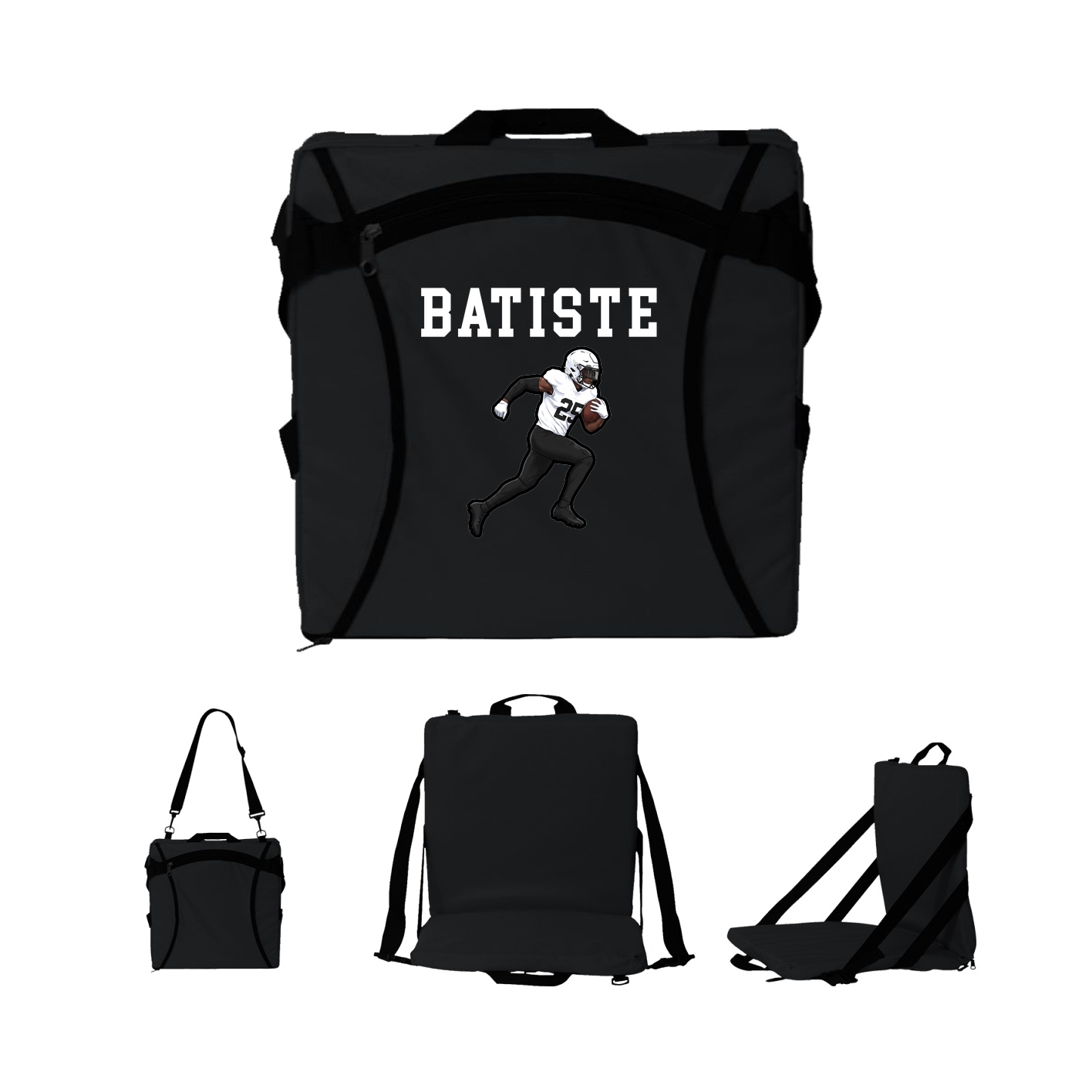 Folding Stadium Seat — Shirsey in Black