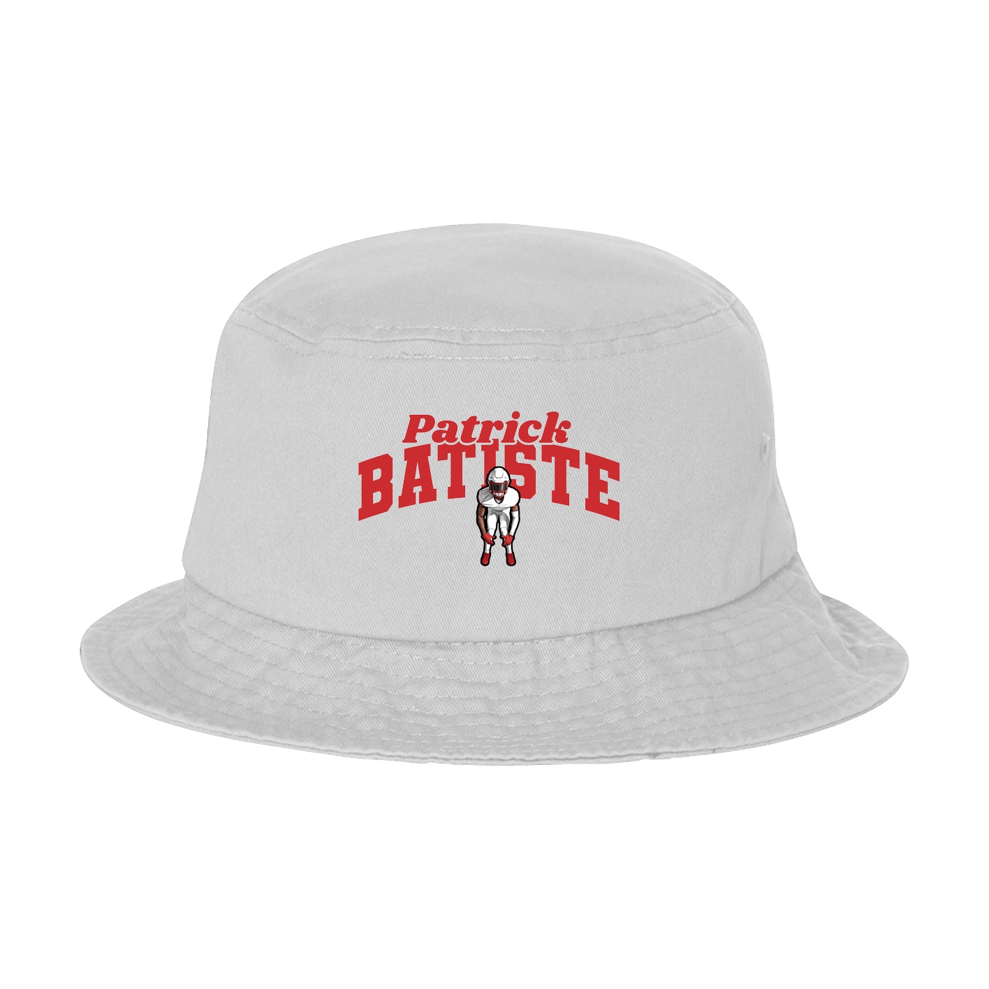 Bucket Cap — Signature Arch in White