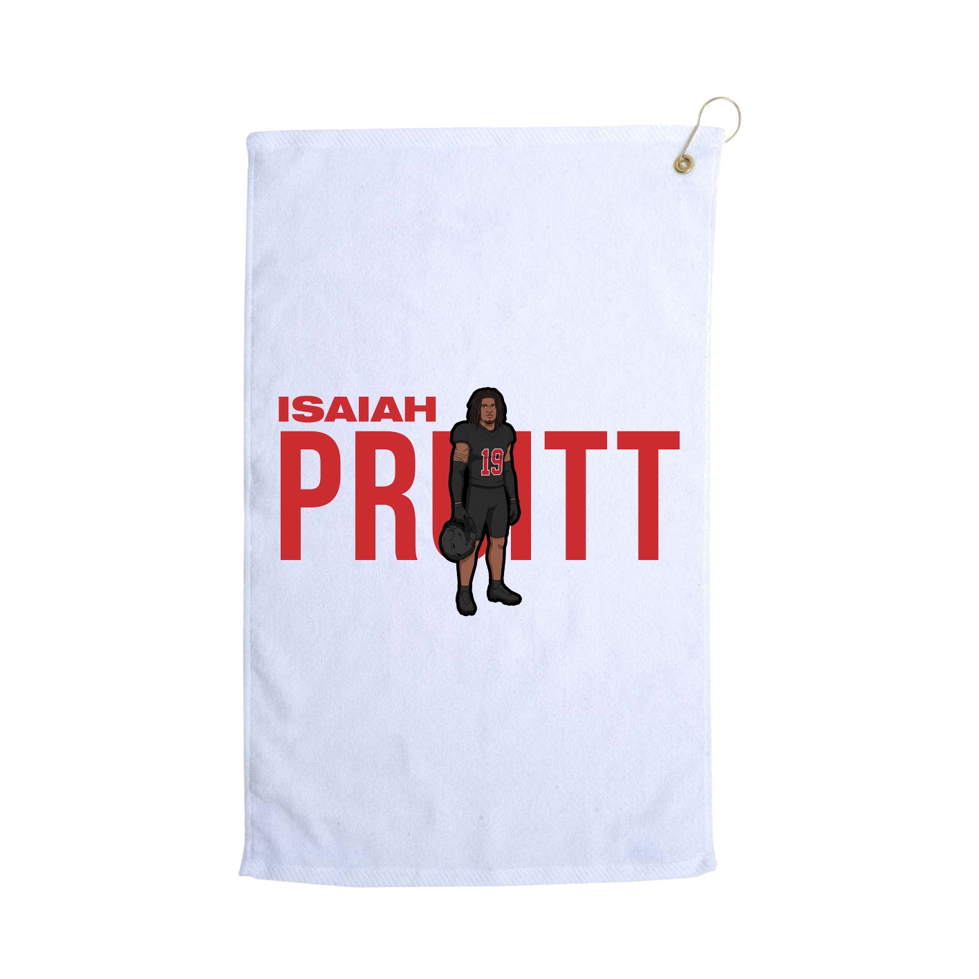 Golf Towel — Player Name in White