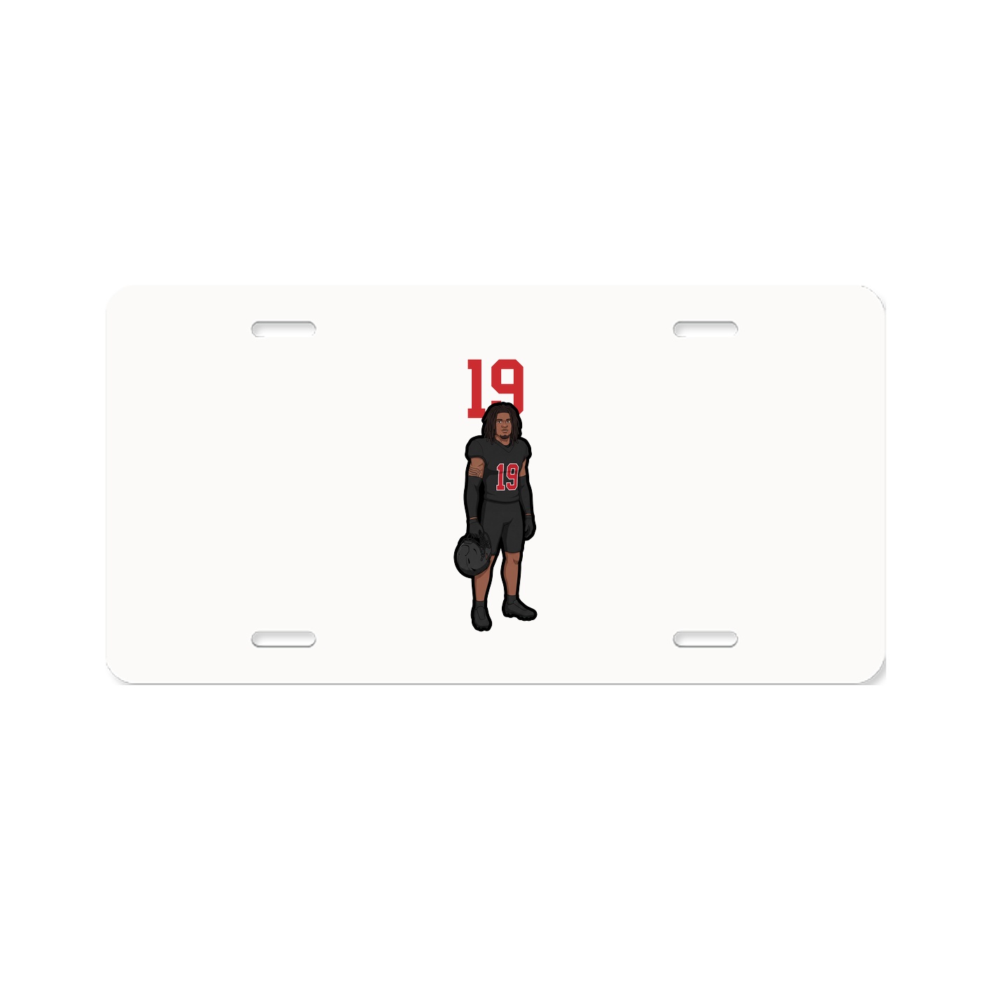 License Plate — Number Top in Classic