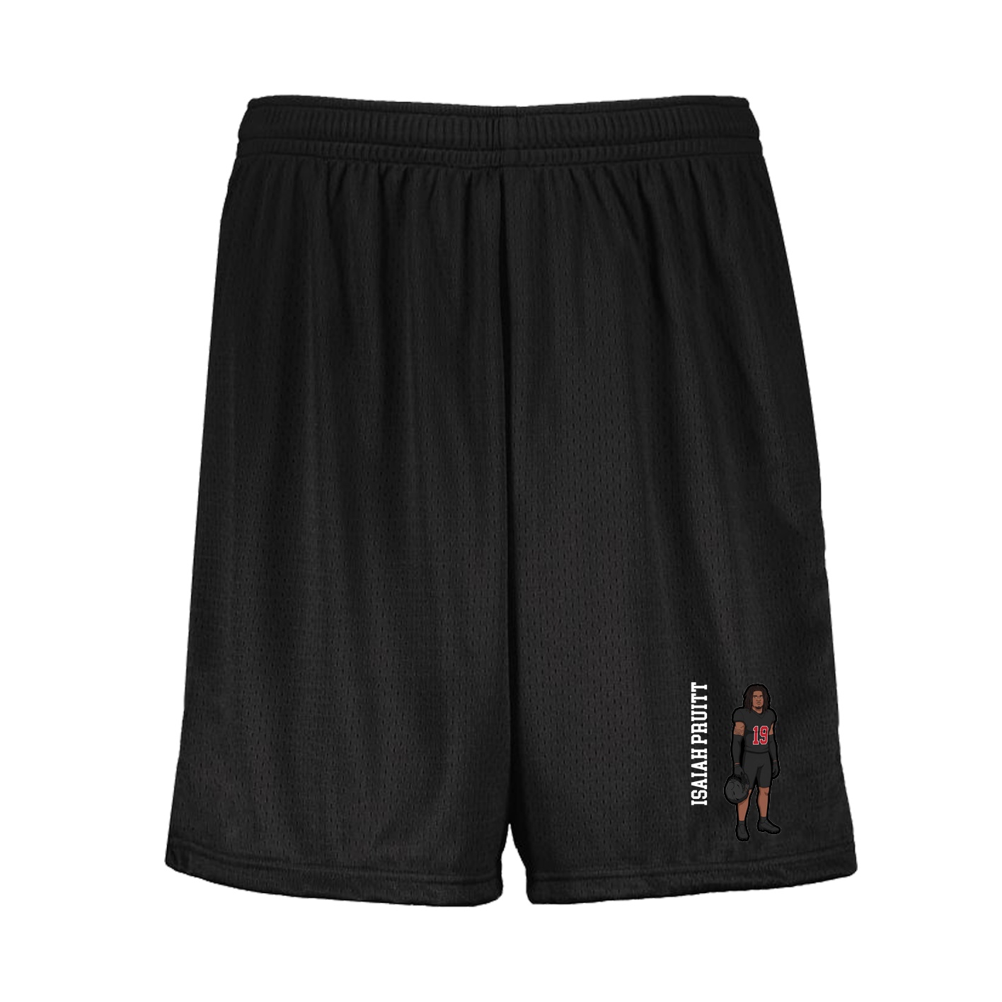 Shorts — Name Vertical in Black