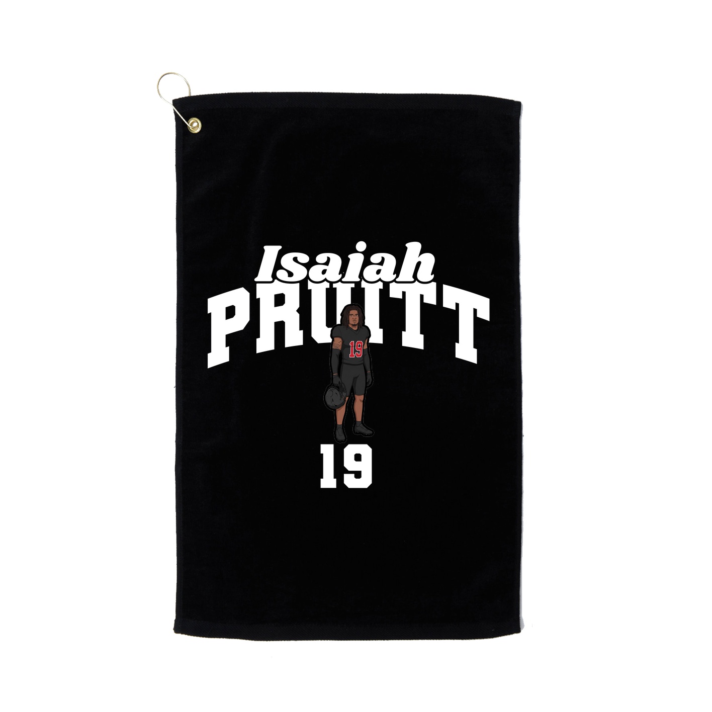 Golf Towel — Signature Arch in Black