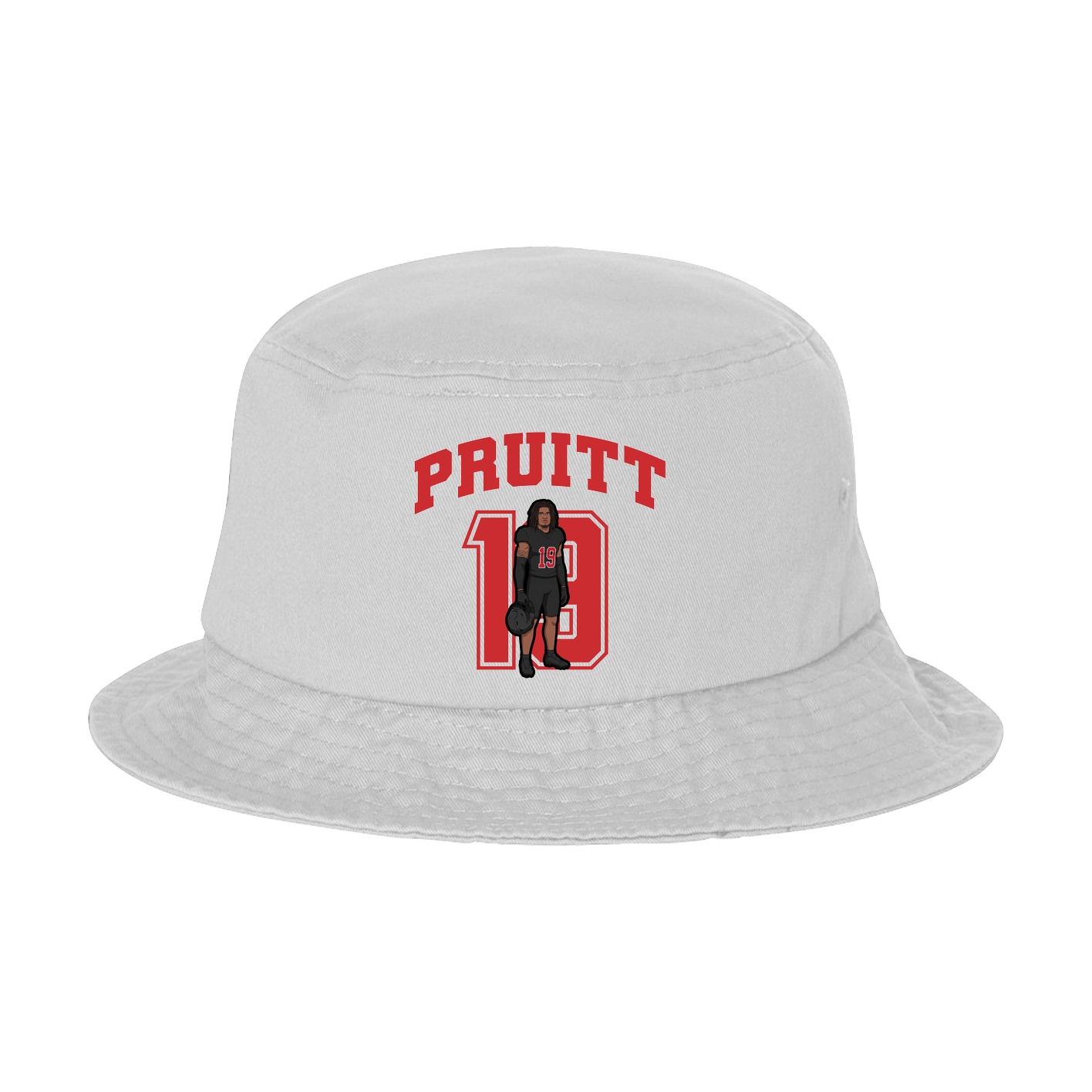 Bucket Cap — Number in White