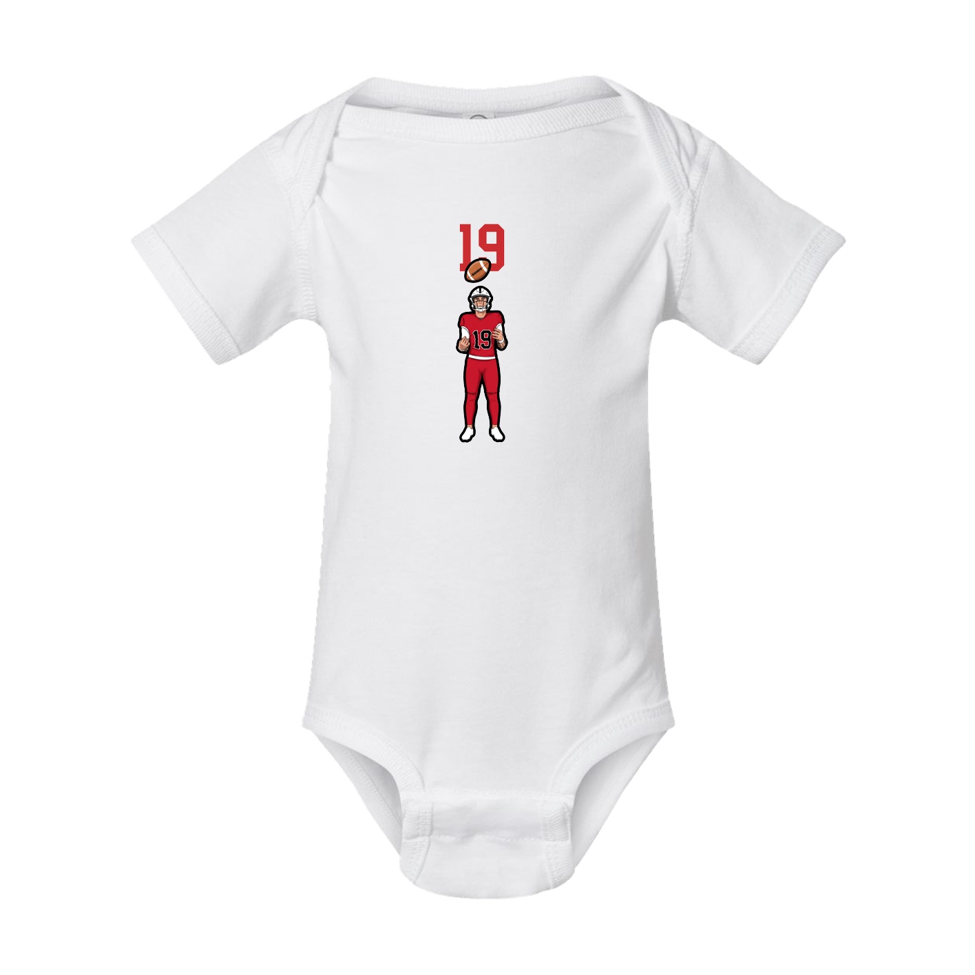 Baby Onesie — Number Top in White