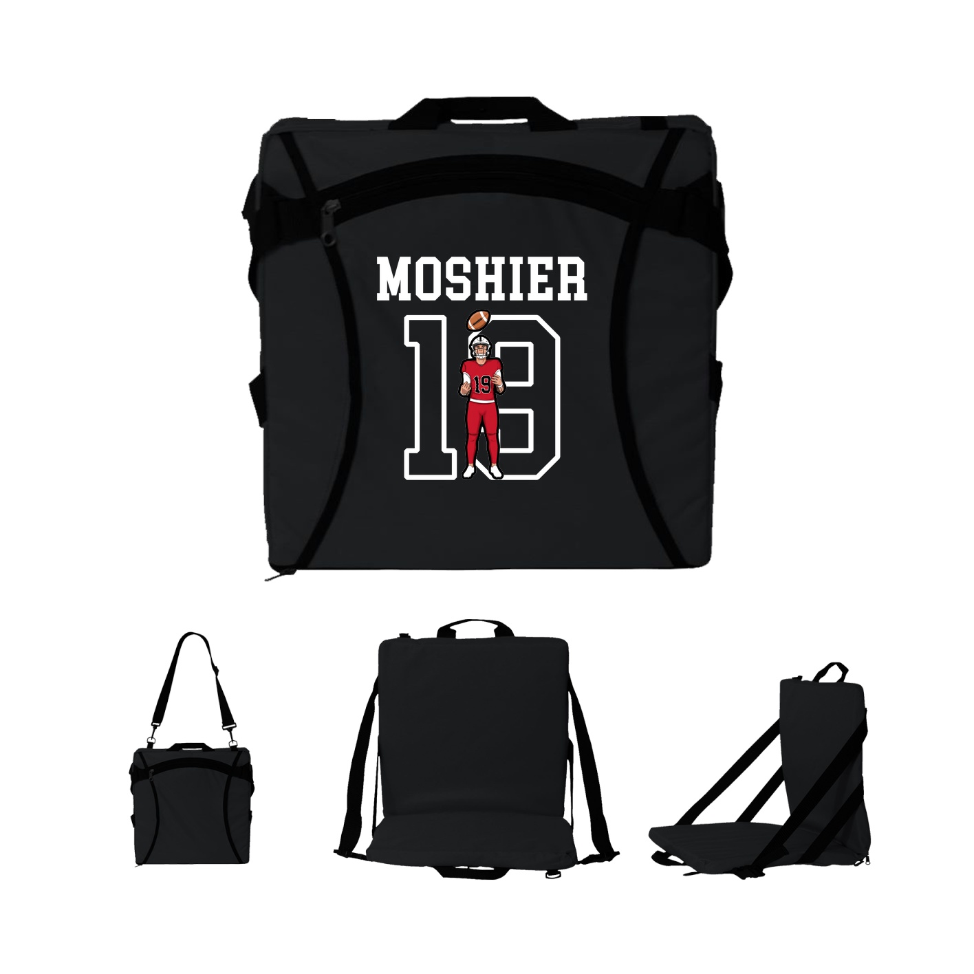 Folding Stadium Seat — Shirsey in Black