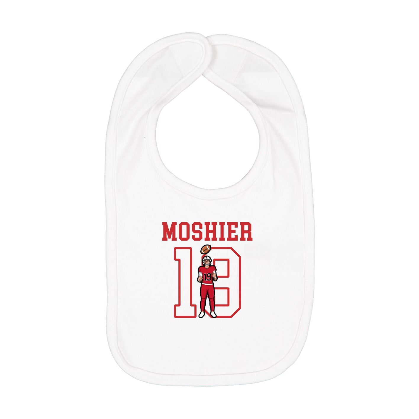 Infant Bib — Shirsey in White