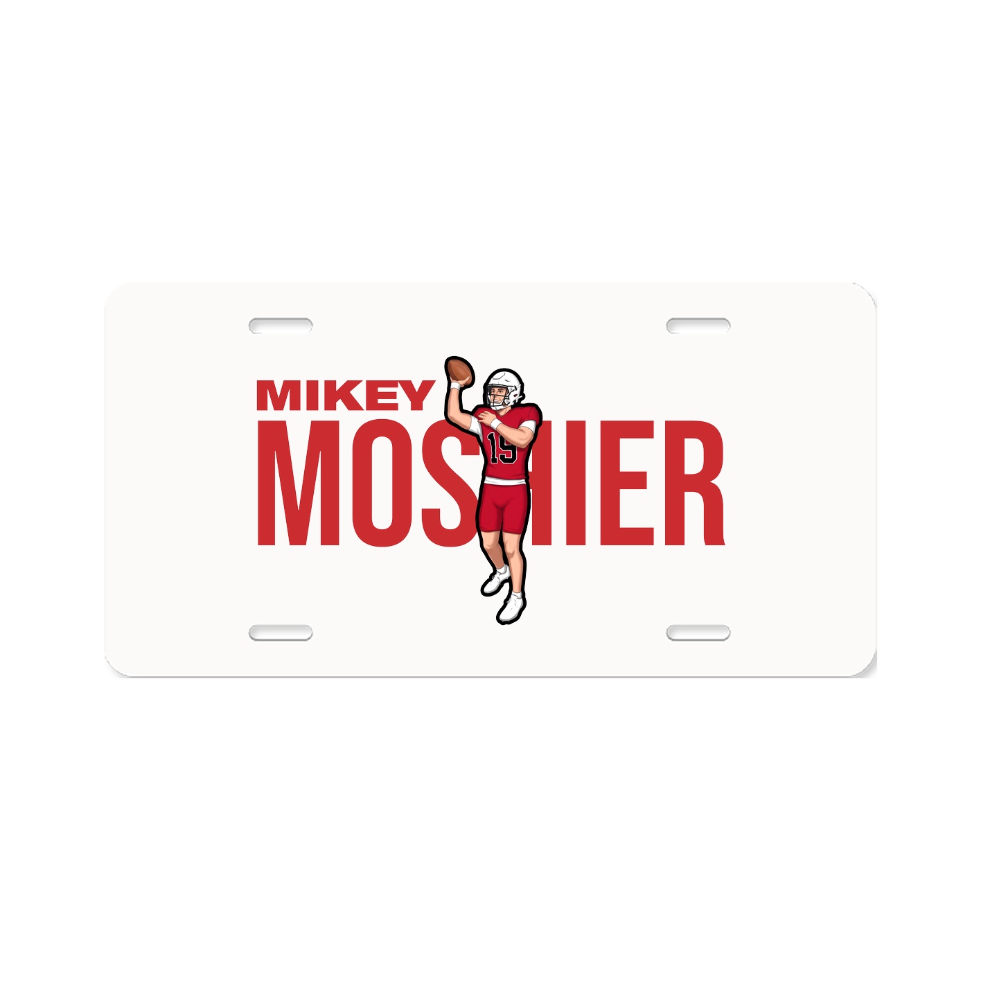 License Plate — Player Name in Classic