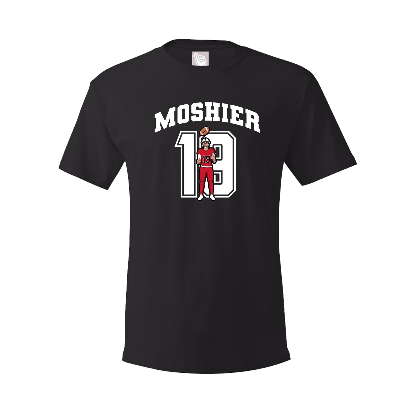 Youth Tee — Number in Black