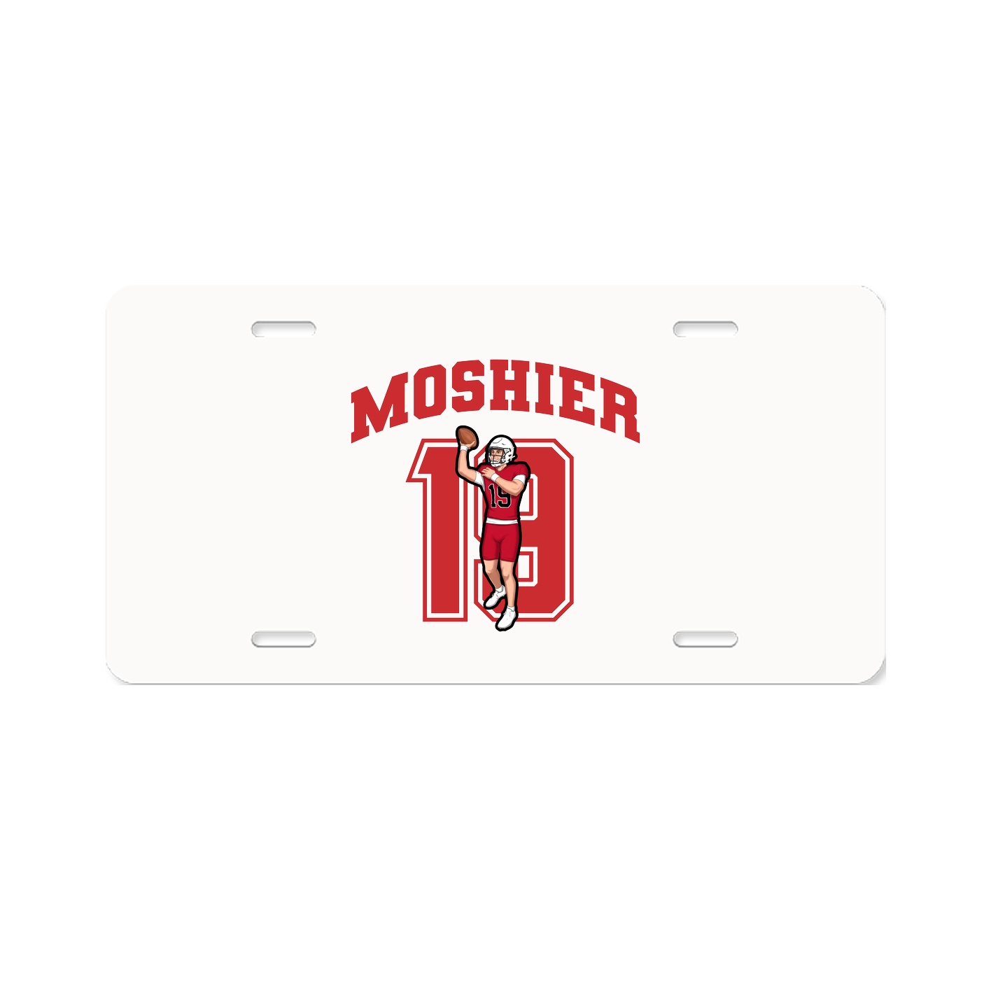 License Plate — Number in Classic