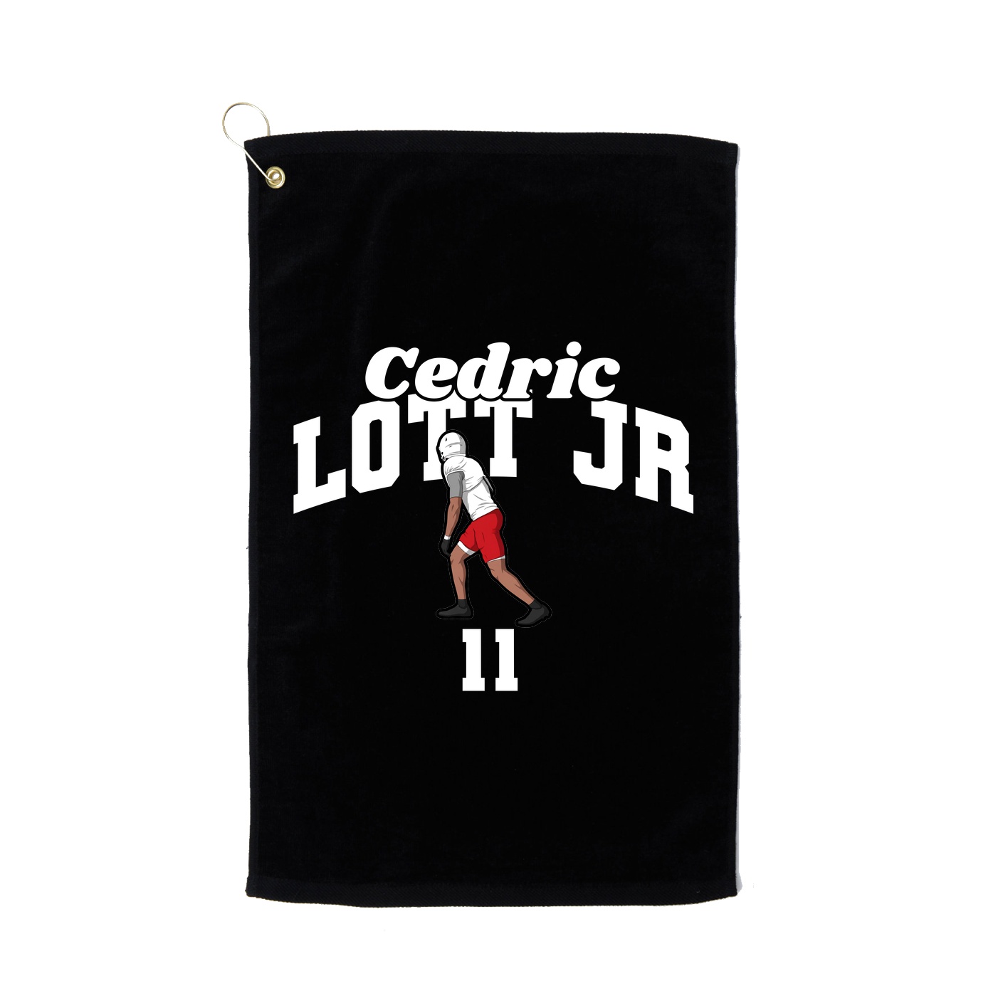 Golf Towel — Signature Arch in Black